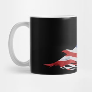 Flaming American Eagle Mug